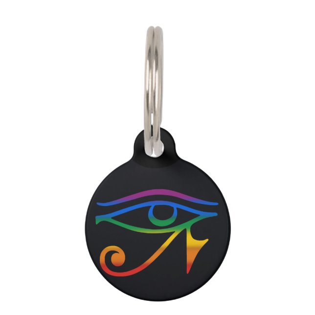 Médaillon Pour Animaux Drapeau de la fierté gay goth (Devant)