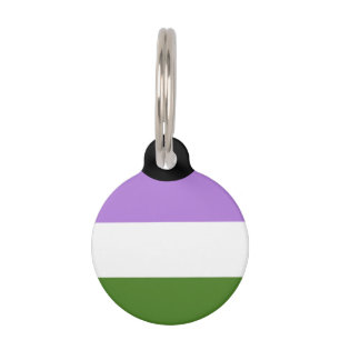 Médaillon Pour Animaux Drapeau de la fierté queer