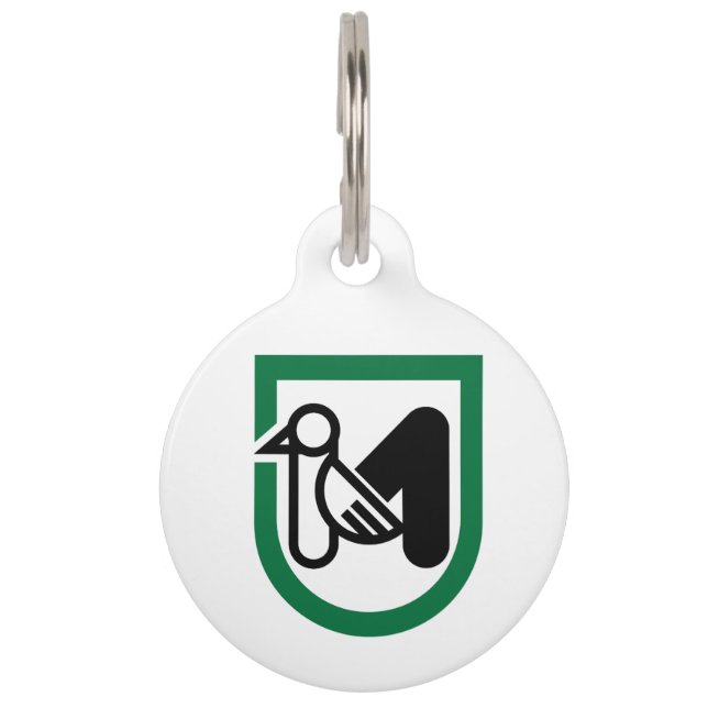 Médaillon Pour Animaux Drapeau de la Marche (région d'Italie) (Devant)