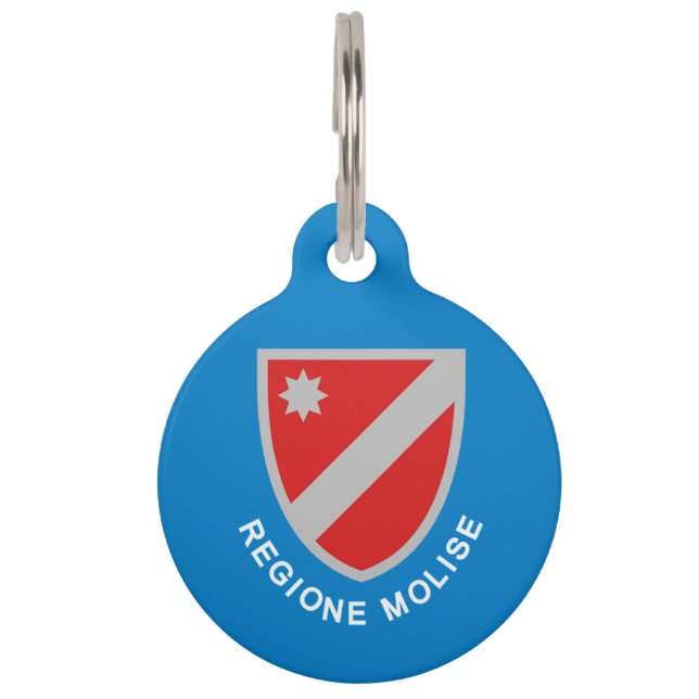 Médaillon Pour Animaux Drapeau de la région Molise (Italie) (Devant)