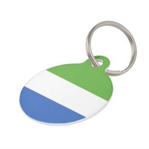 Médaillon Pour Animaux drapeau de la Sierra Leone