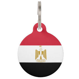 Médaillon Pour Animaux Drapeau de l'Égypte