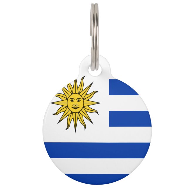 Médaillon Pour Animaux Drapeau de l'Uruguay - armoiries (Devant)