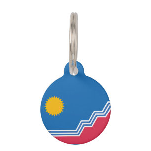 Médaillon Pour Animaux Drapeau de Sioux Falls, Dakota du Sud