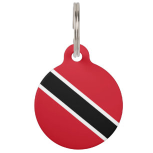 Médaillon Pour Animaux Drapeau de Trinité-et-Tobago
