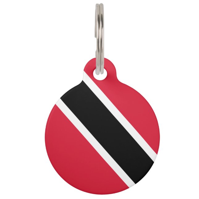 Médaillon Pour Animaux Drapeau de Trinité-et-Tobago (Devant)