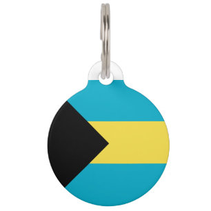 Médaillon Pour Animaux Drapeau des Bahamas