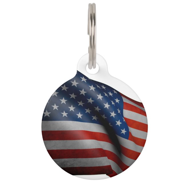 Médaillon Pour Animaux Drapeau des États-Unis - Grand Sceau (Devant)