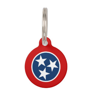 Médaillon Pour Animaux Drapeau d'état du Tennessee