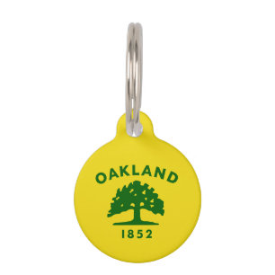 Médaillon Pour Animaux Drapeau d'Oakland, Californie