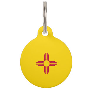Médaillon Pour Animaux Drapeau du Nouveau Mexique