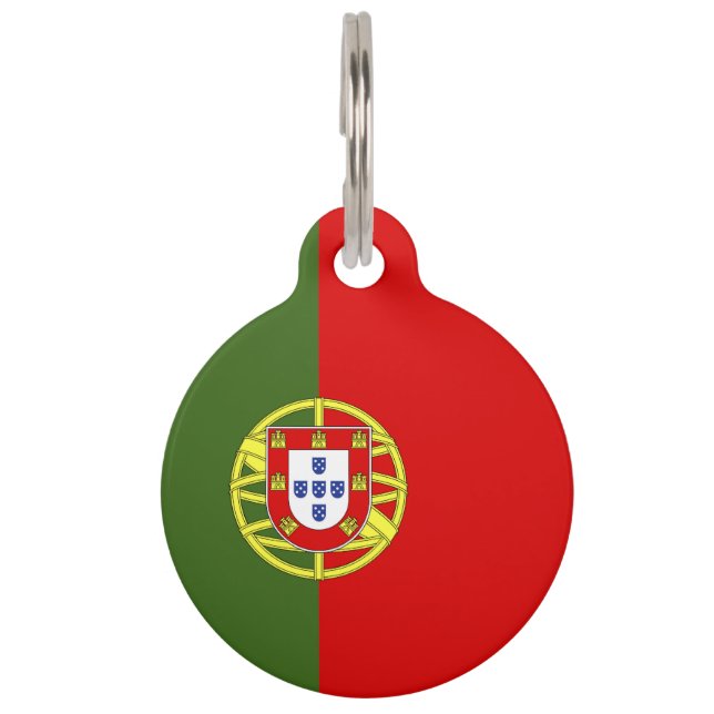 Médaillon Pour Animaux Drapeau du Portugal (Devant)