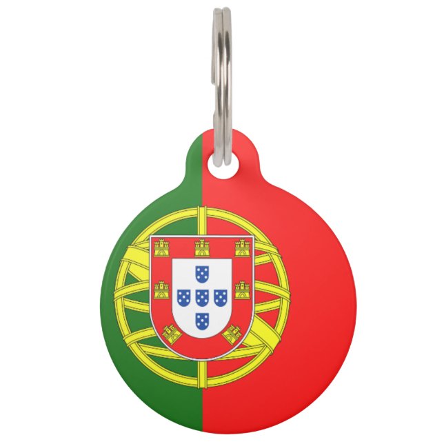 Médaillon Pour Animaux drapeau du Portugal- blason (Devant)