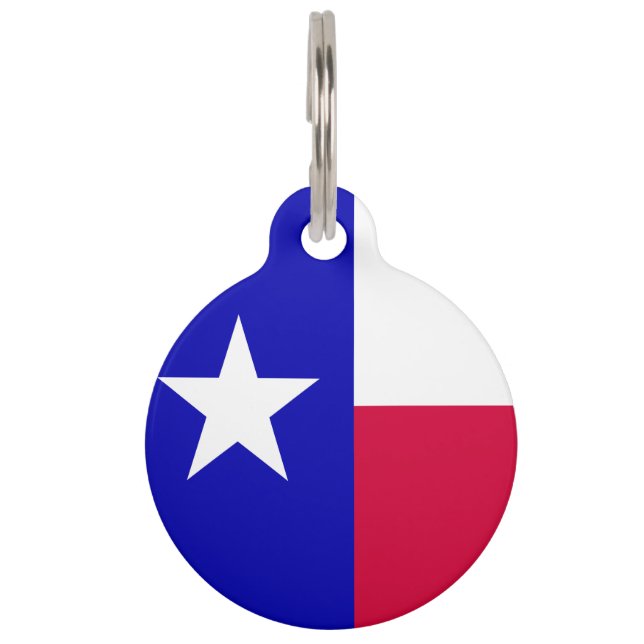 Médaillon Pour Animaux Drapeau du Texas (Devant)