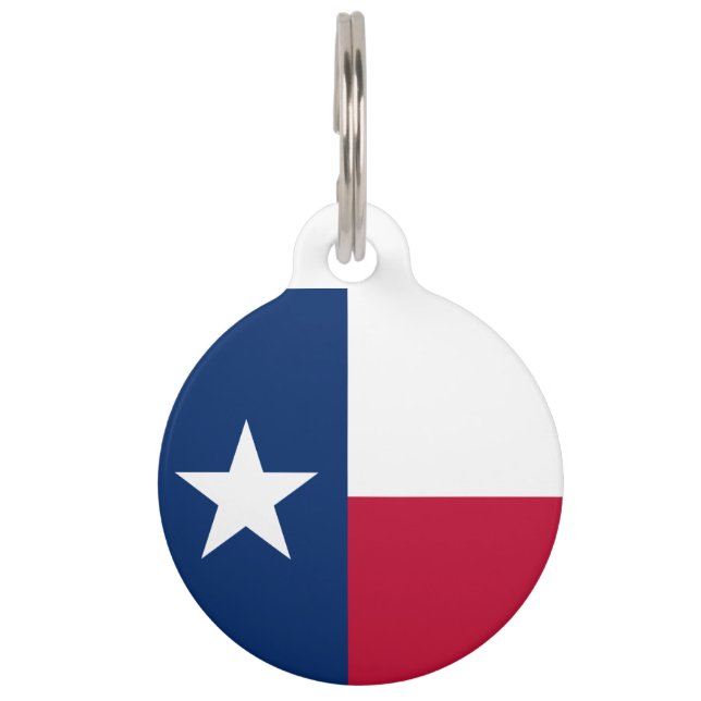 Médaillon Pour Animaux Drapeau du Texas (Devant)