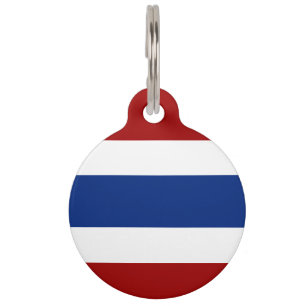 Médaillon Pour Animaux Drapeau-emblème thaïlandais