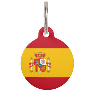 Médaillon Pour Animaux Drapeau espagnol