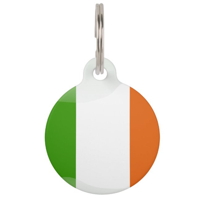 Médaillon Pour Animaux Drapeau irlandais-blason (Devant)