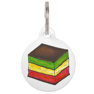 Médaillon Pour Animaux Drapeau italien Tricolore arc-en-ciel sept couches