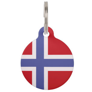 Médaillon Pour Animaux Drapeau norvégien