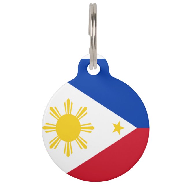 Médaillon Pour Animaux drapeau philippines- blason (Devant)