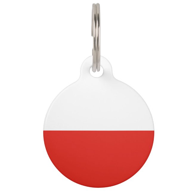Médaillon Pour Animaux Drapeau polonais (Devant)