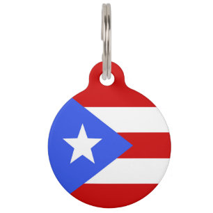 Médaillon Pour Animaux Drapeau Porto Rico