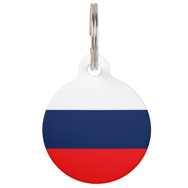 Médaillon Pour Animaux drapeau russe-armoiries (Devant)