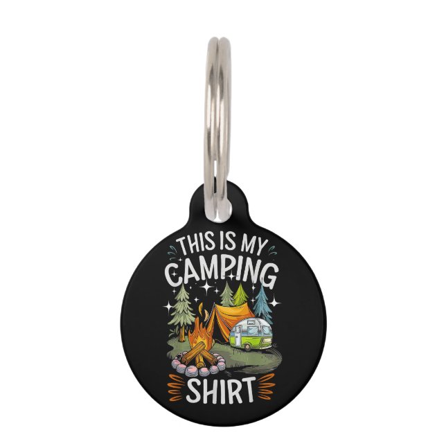 Médaillon Pour Animaux Drôle C'est Mon Camping Pour Campeur (Devant)