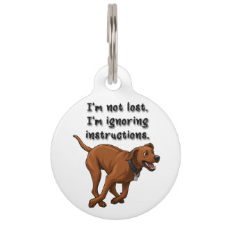 Médaillon Pour Animaux Drôle de collier pour Ridgeback Rhodésien – En tra