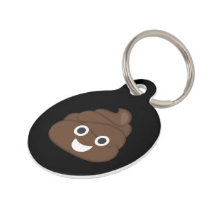 Médaillon Pour Animaux Dunette Brown idiote folle Emoji