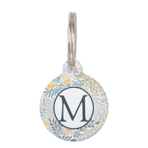 Médaillon Pour Animaux Elégant Palm Tropical Floral motif design