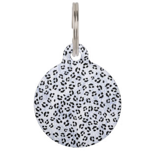 Médaillon Pour Animaux Empreinte de léopard blanc