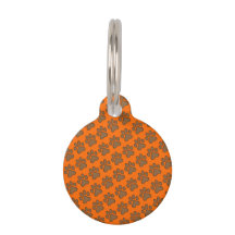 Empreinte de patte orange vif