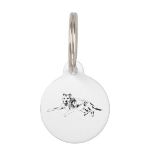 Médaillon Pour Animaux Endroit Amical, Grand Cœur