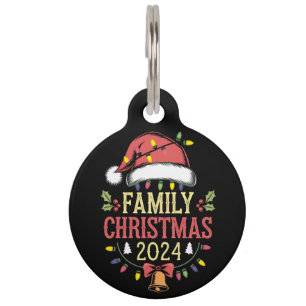 Médaillon Pour Animaux Équipe des costumes de Noël de la famille 2024 Pèr