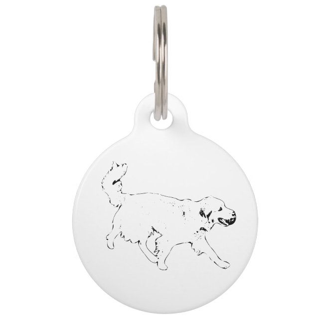 Médaillon Pour Animaux Esprit doré chaleureux (Devant)