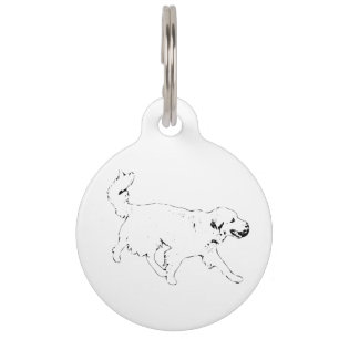 Médaillon Pour Animaux Esprit doré chaud