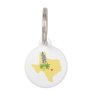Médaillon Pour Animaux État du Texas