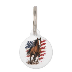 Médaillon Pour Animaux États-Unis 250e Liberté