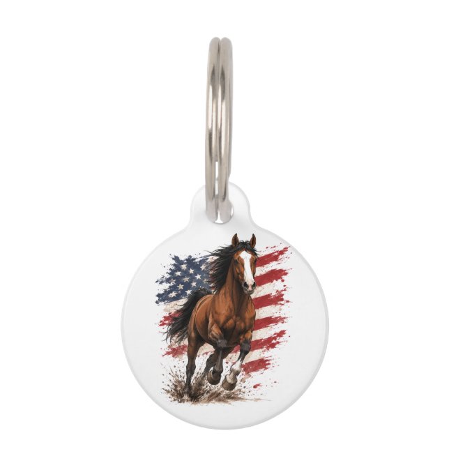 Médaillon Pour Animaux États-Unis 250e Liberté (Devant)