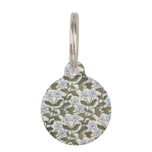 Médaillon Pour Animaux Été Périwinkel Fleur Plutôt Élégant Floral