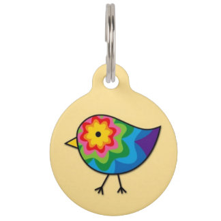 Médaillon Pour Animaux Étiquette colorée d'identification d'animal