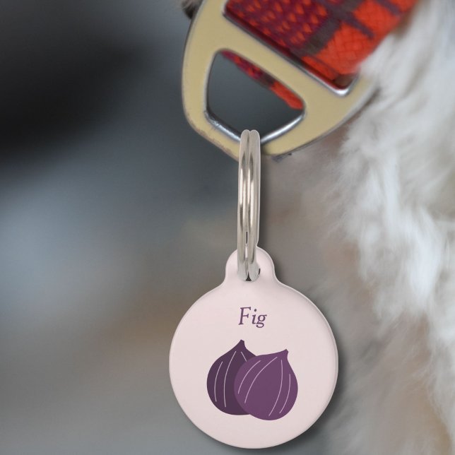 Médaillon Pour Animaux Étiquette d'animal de compagnie à la figue (Fig Pet Tag)