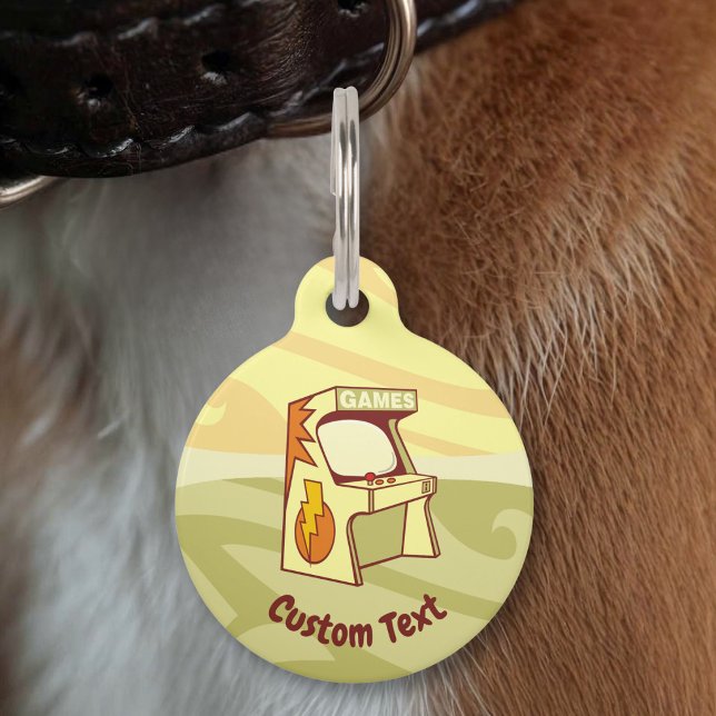 Médaillon Pour Animaux Étiquette d'animal de machine de jeux vidéo (Créateur téléchargé)