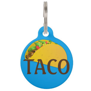 Médaillon Pour Animaux Étiquette de chien de taco