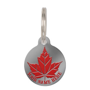 Médaillon Pour Animaux Étiquette de chien personnalisée Canada Souvenirs 