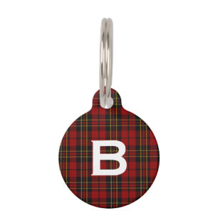 Médaillon Pour Animaux Étiquette de chien plié monogramme personnalisé