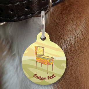 Médaillon Pour Animaux Étiquette de compagnie de flipper