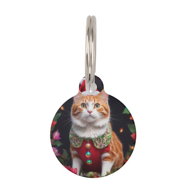 Médaillon Pour Animaux Étiquette de compagnie ronde (Devant)
